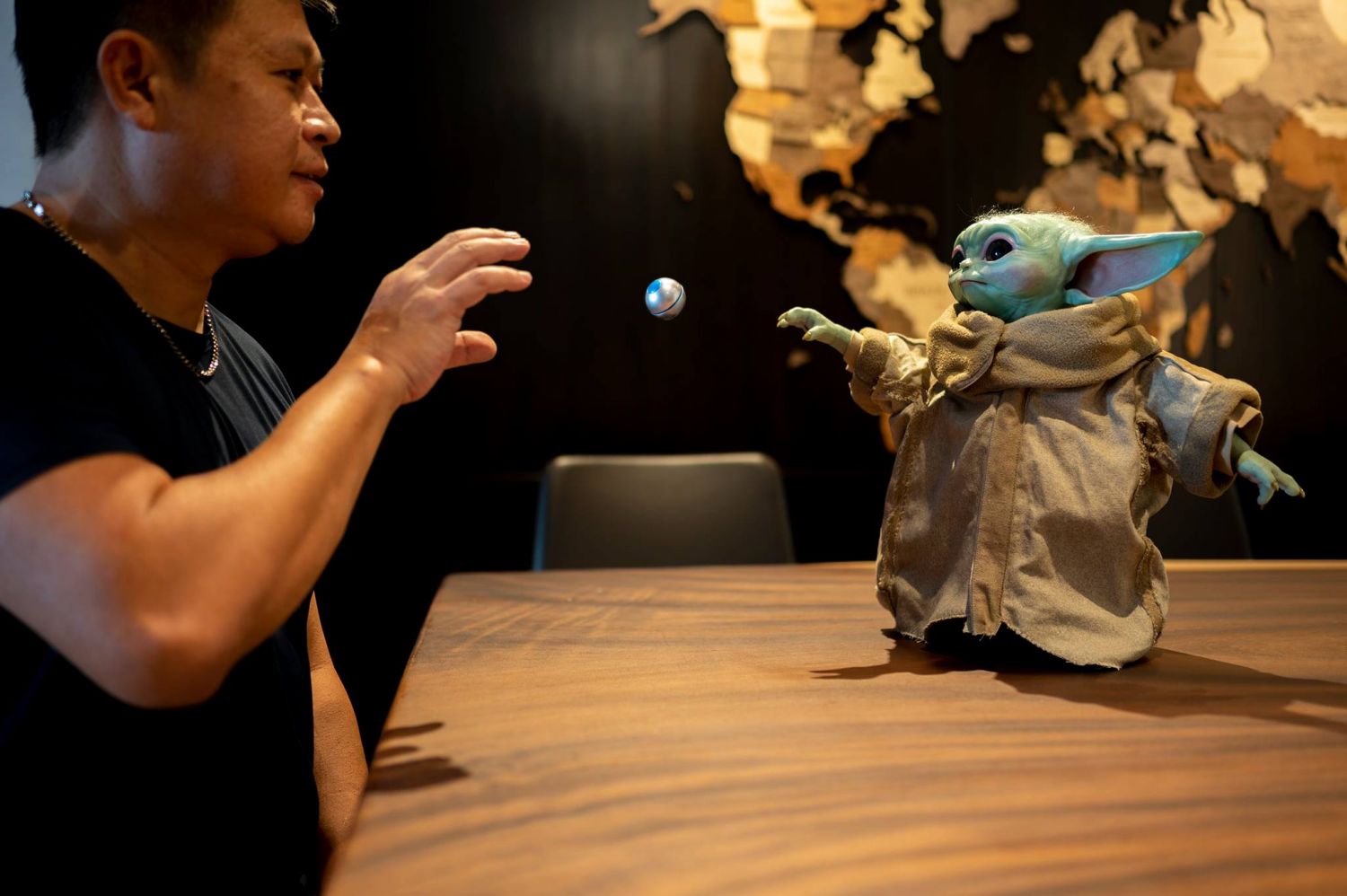 Singaporean Star Wars fan makes Baby Yoda collectible statue movable